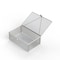 Anysizebasket Light Duty Basket: 12Lx8Wx4H, 304 SS, Hinged Lid with Thumb Clasp, No Handles, Mesh: 4 x .032 FLB-120080040-L04S - alternate 1